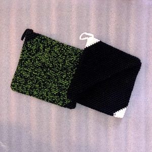 Spooky crocheted cotton potholders